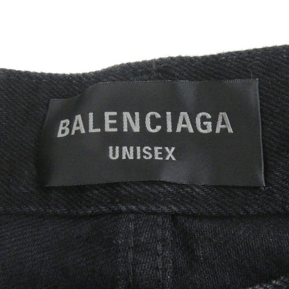 Balenciaga 24SS 745248 Super Destroyed Denim Pants Damaged Jeans Black S Made