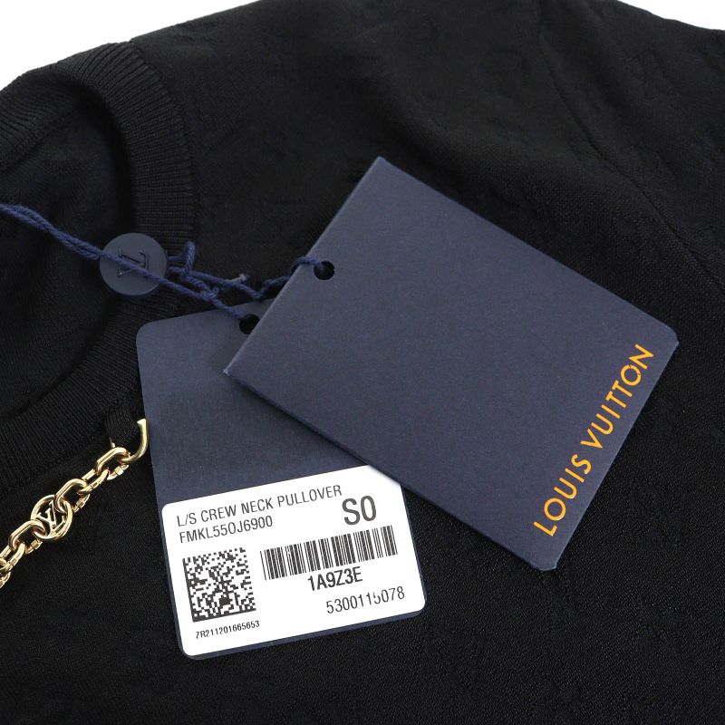 Louis Vuitton 1a9z3e 65% Silk Monogram With LV Circle Logo Chain Embossed