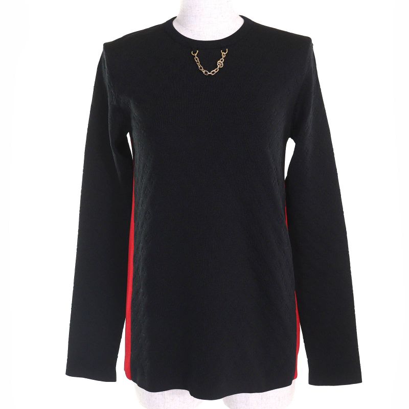 Louis Vuitton 1a9z3e 65% Silk Monogram With LV Circle Logo Chain Embossed