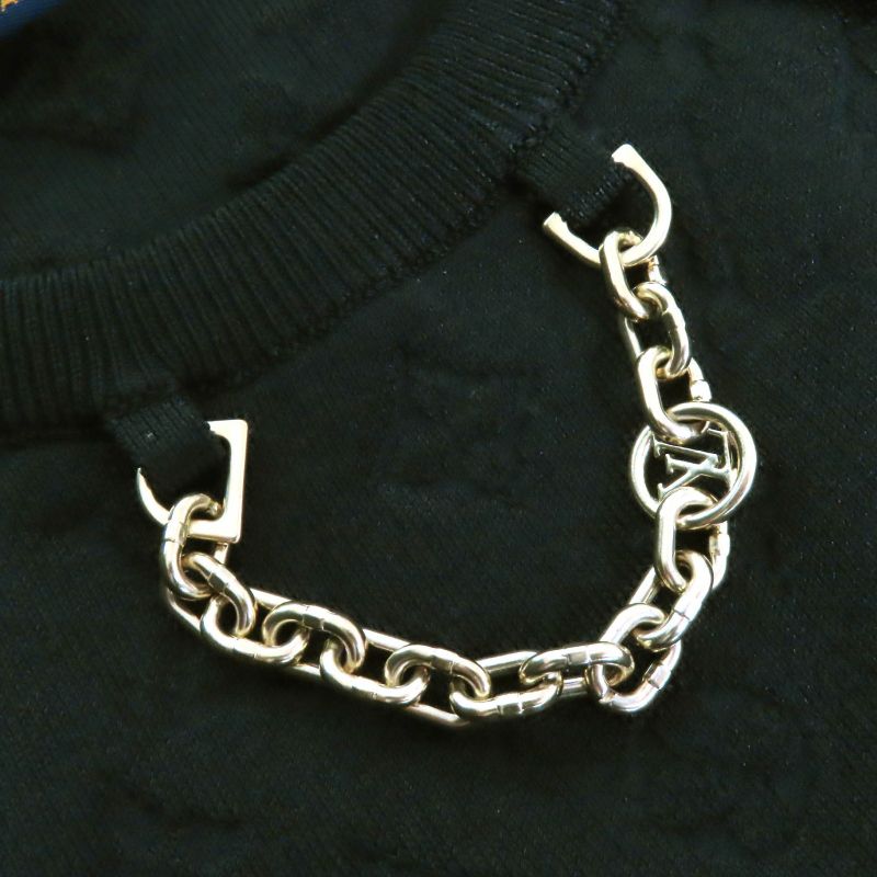 Louis Vuitton 1a9z3e 65% Silk Monogram With LV Circle Logo Chain Embossed