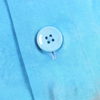  Louis Vuitton 23AW 100% Cotton Damier Painted Printed Short Sleeved Shirt