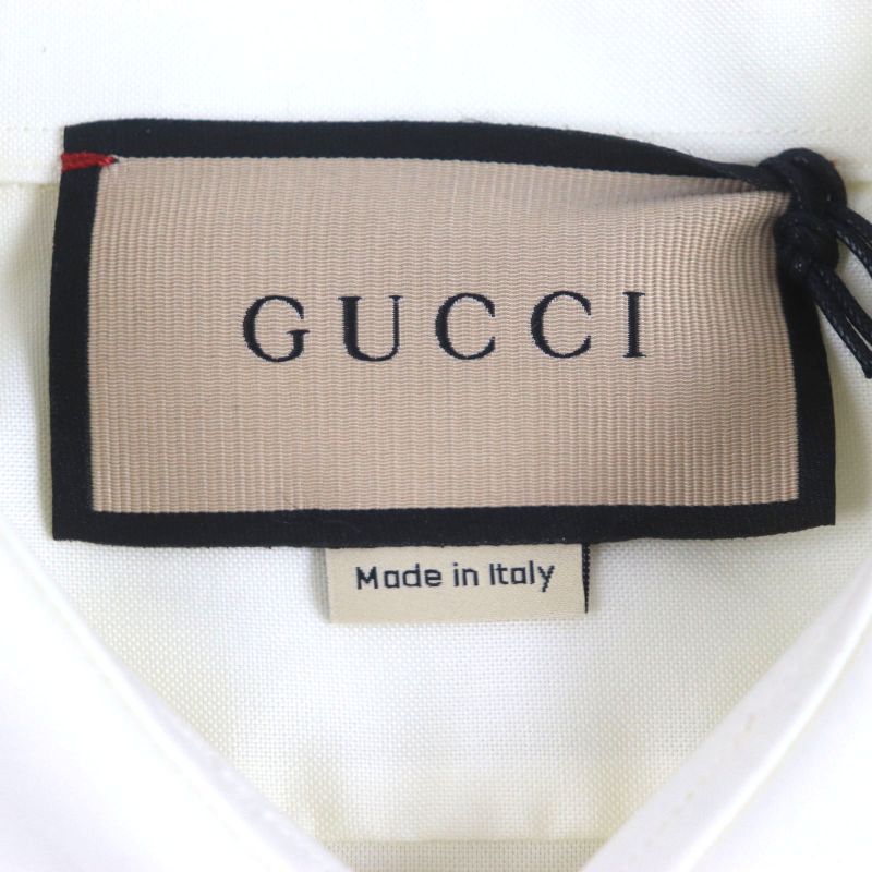  Gucci 740694 100% Cotton GG Marmont Embroidery Long Sleeve Long Sleeve Shirt