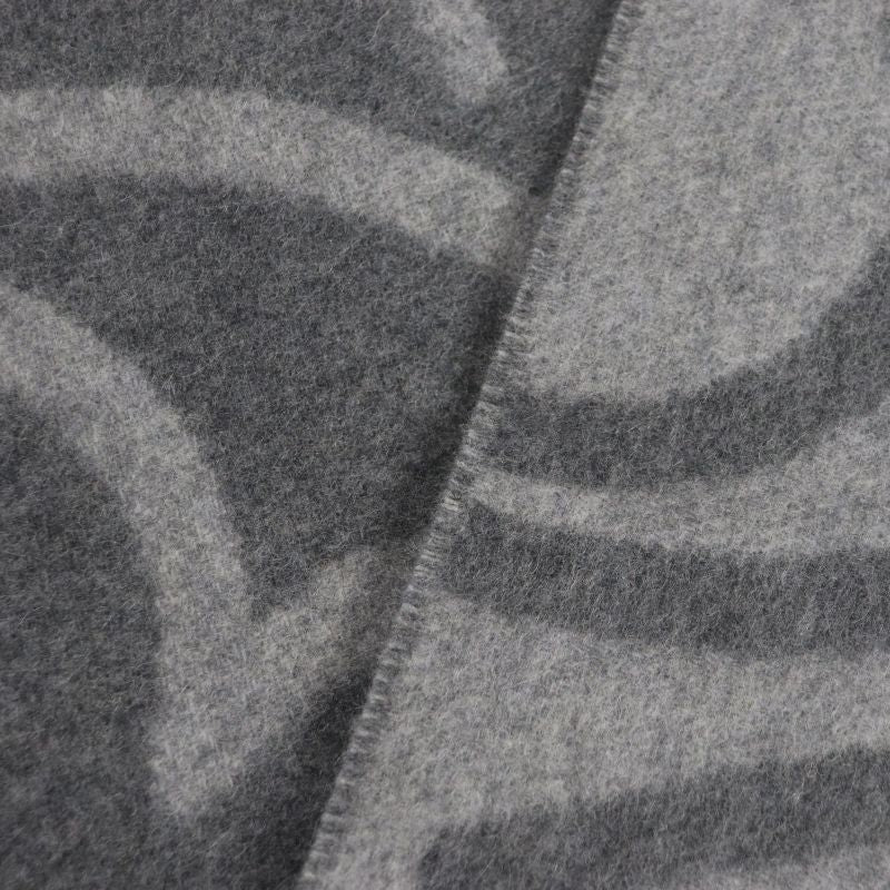  Louis Vuitton 2022 R96950 Echarpe Earmuffs Cashmere Wool Fringed Large Shawl