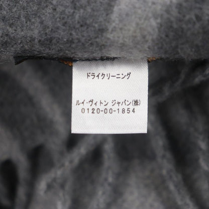  Louis Vuitton 2022 R96950 Echarpe Earmuffs Cashmere Wool Fringed Large Shawl