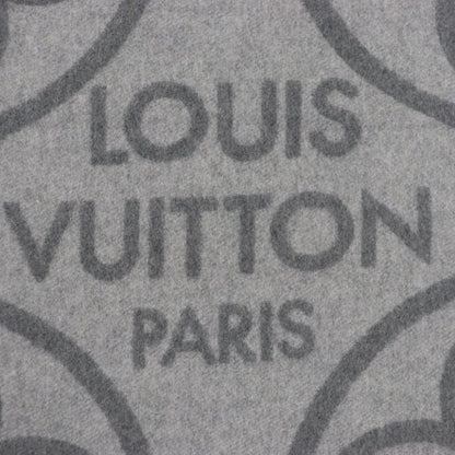  Louis Vuitton 2022 R96950 Echarpe Earmuffs Cashmere Wool Fringed Large Shawl