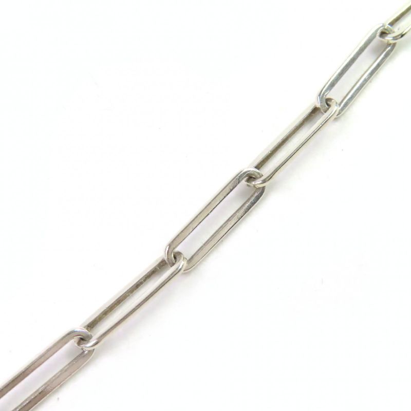 Gucci Oval Link ID Sv925 Chain Bracelet Accessory Silver Made In