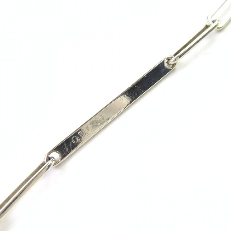 Gucci Oval Link ID Sv925 Chain Bracelet Accessory Silver Made In