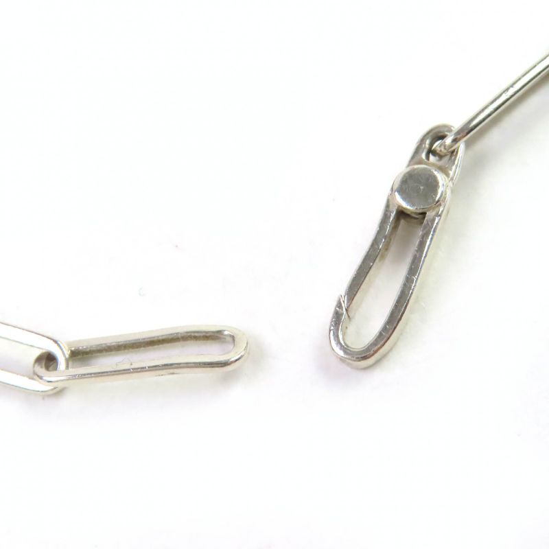 Gucci Oval Link ID Sv925 Chain Bracelet Accessory Silver Made In