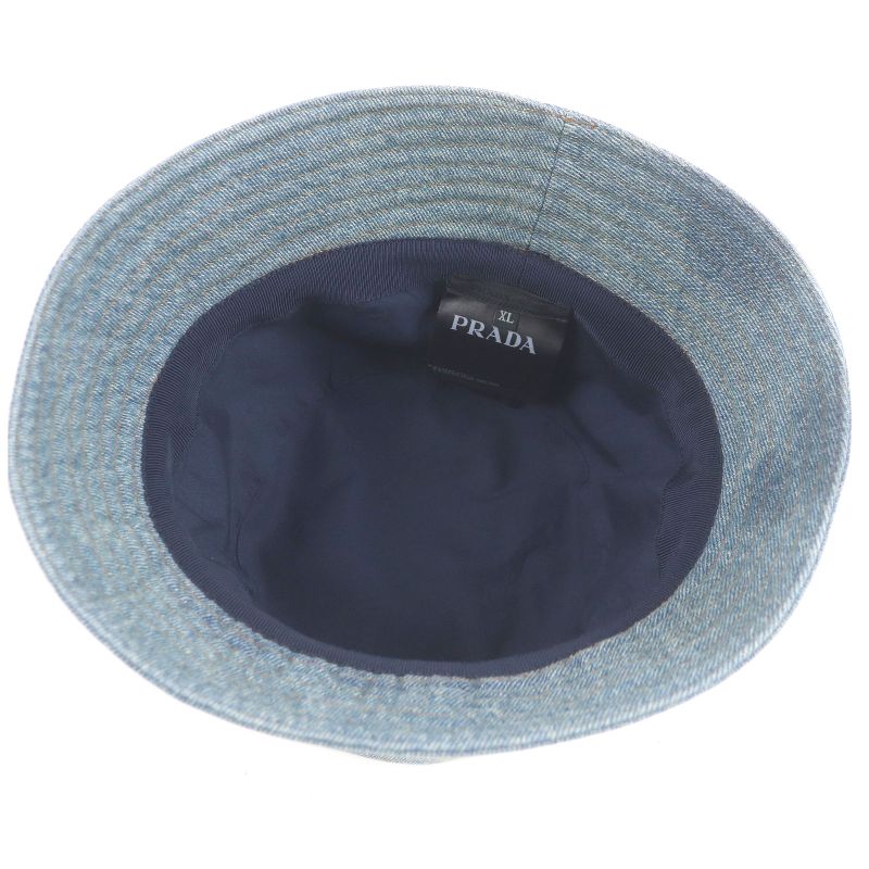 Prada 2023 2hc137 100% Cotton With Calf Leather Detailing Triangle Logo