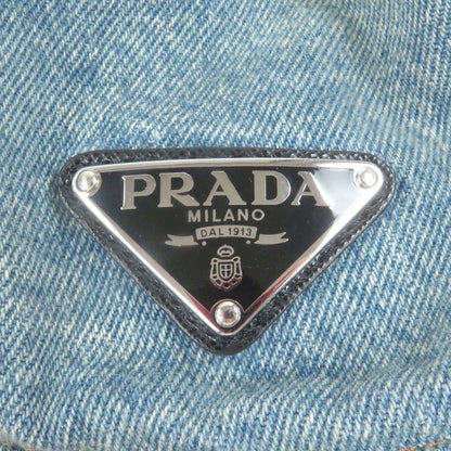 Prada 2023 2hc137 100% Cotton With Calf Leather Detailing Triangle Logo