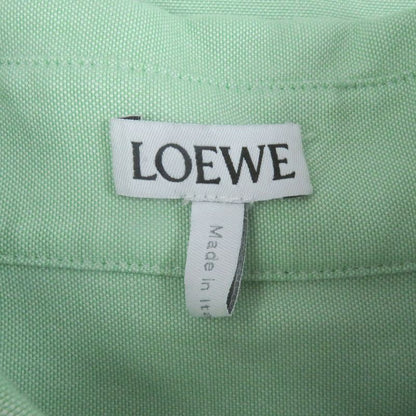LOEWE H526y05x71 100% Cotton Anagram Embroidery Logo Embroidery Button Down