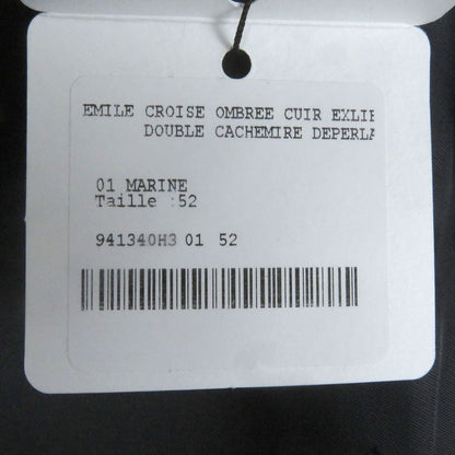 Hermes 19AW 100% Cashmere Worn On Runway Dragon Buttons Part Lamb Leather