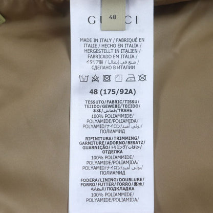 Gucci 2023 741011 Teddy Bear Back Print GG Allover Double Zip Up Nylon Jacket