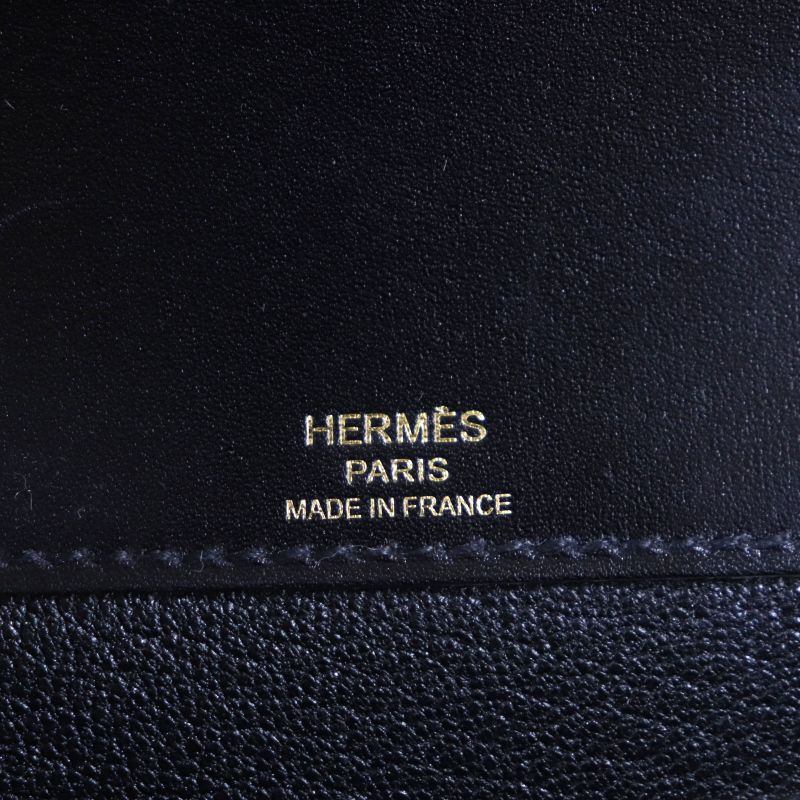  Hermes Kelly Depeche 25 Box Calf Leather Gold Hardware Clutch Bag Black U