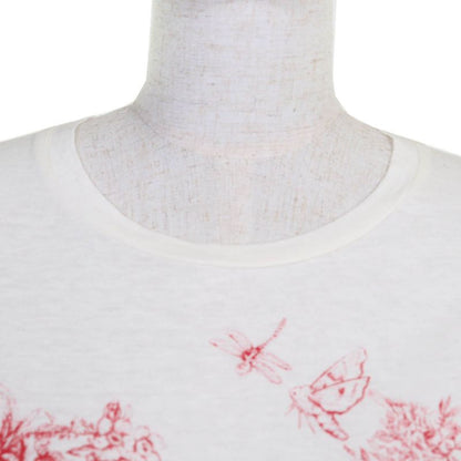 Christian DIOR 153t12da454 Cotton Linen Royaume D'amour Short Sleeve T-shirt