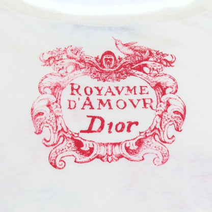 Christian DIOR 153t12da454 Cotton Linen Royaume D'amour Short Sleeve T-shirt