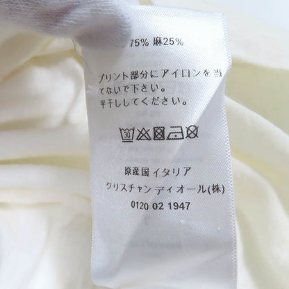 Christian DIOR 153t12da454 Cotton Linen Royaume D'amour Short Sleeve T-shirt