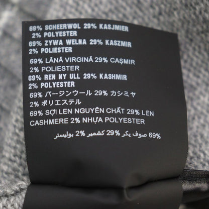 Prada 2021 P24m2a Virgin Wool Cashmere Logo Embroidery Crew Neck Knit Sweater