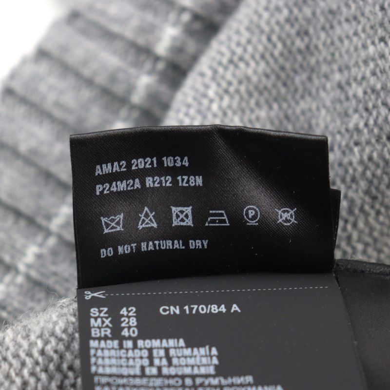 Prada 2021 P24m2a Virgin Wool Cashmere Logo Embroidery Crew Neck Knit Sweater