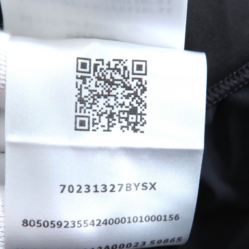 Moncler 2024 Pantalone Nylon Pants With Rubber Logo Patch Bottoms Black 44 Made