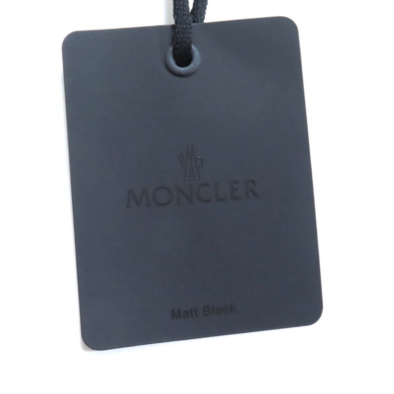 Moncler 2024 Pantalone Nylon Pants With Rubber Logo Patch Bottoms Black 44 Made