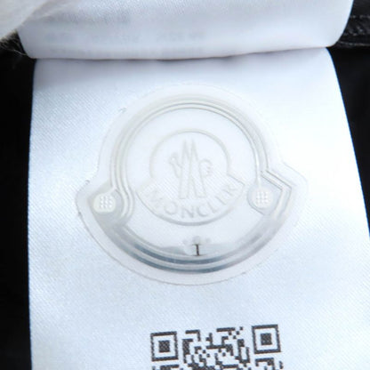 Moncler 2024 Pantalone Nylon Pants With Rubber Logo Patch Bottoms Black 44 Made