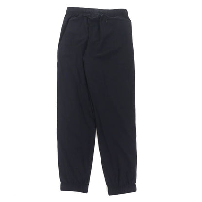 Moncler 2024 Pantalone Nylon Pants With Rubber Logo Patch Bottoms Black 44 Made