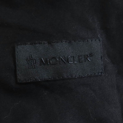 Moncler 2024 Pantalone Nylon Pants With Rubber Logo Patch Bottoms Black 44 Made