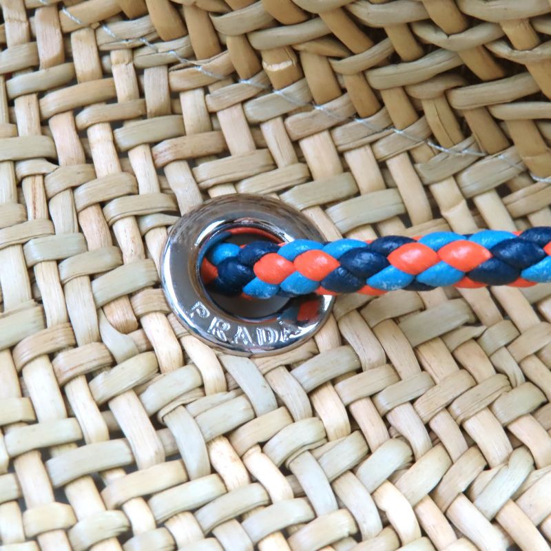 Prada 2024 2hc317 Triangle Logo Plate Triangle Logo Plate Large Straw Hat