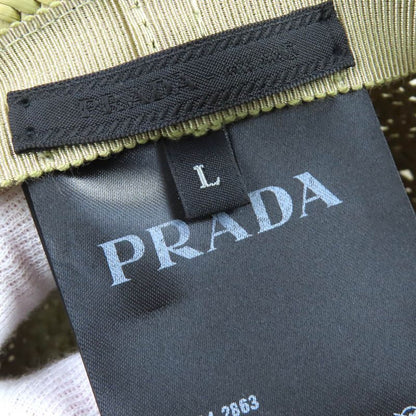 Prada 2024 2hc317 Triangle Logo Plate Triangle Logo Plate Large Straw Hat