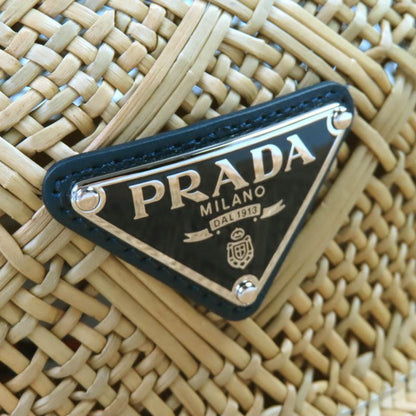 Prada 2024 2hc317 Triangle Logo Plate Triangle Logo Plate Large Straw Hat