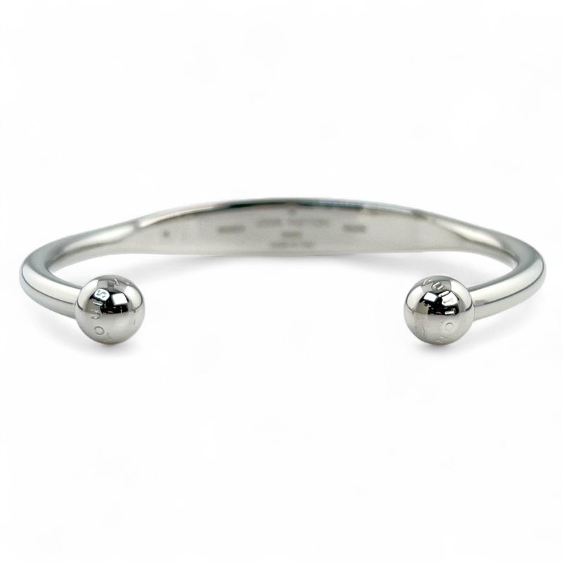 Louis Vuitton M64839 JONK Monogram Bu Scuff Set Bangle Silver M Made In Italy