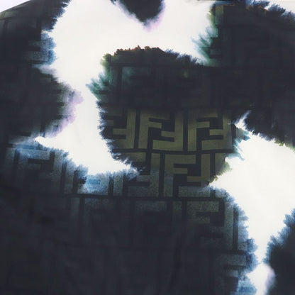 Fendi 2022 Faa888 FF Logo Zucca Paint Design Cotton Jacket Blouson Ivory 50