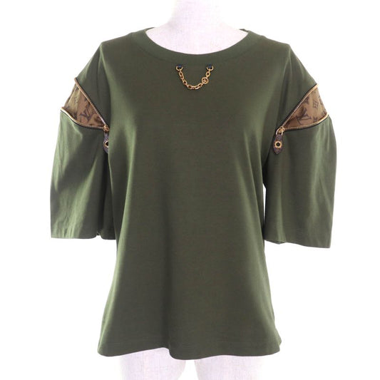 Louis Vuitton 23AW 100% Cotton Monogram Chain Decoration Zip Design Short