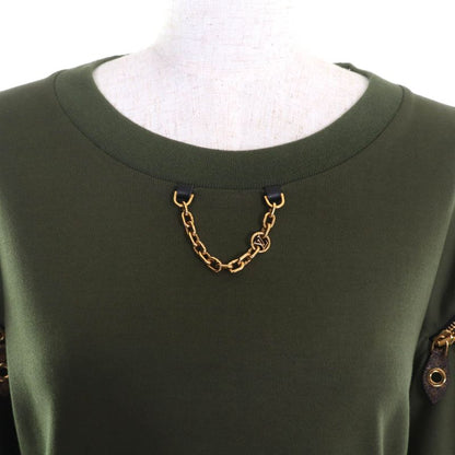 Louis Vuitton 23AW 100% Cotton Monogram Chain Decoration Zip Design Short