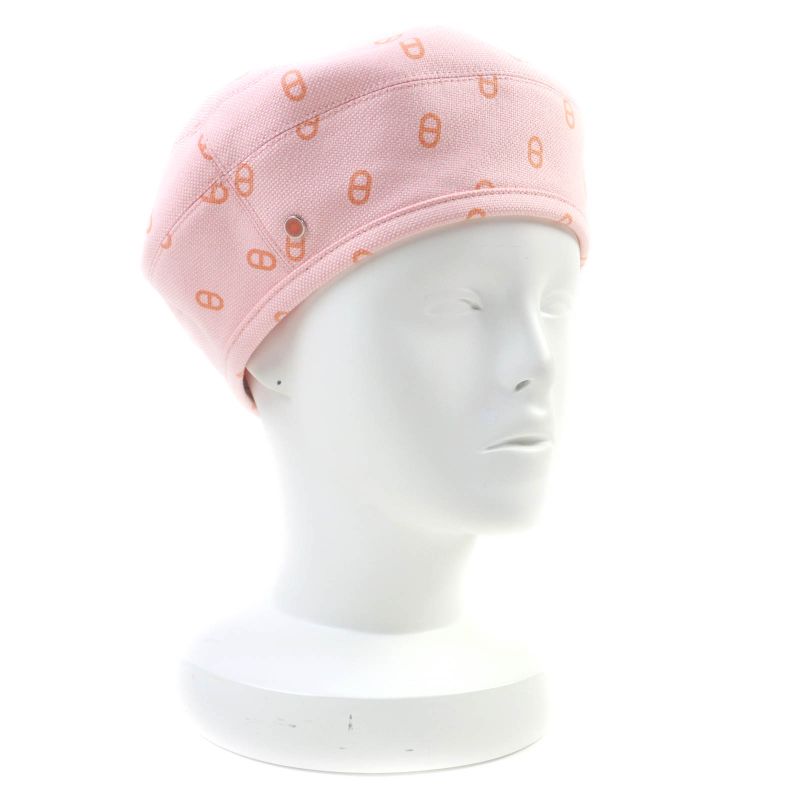 Hermes Saint Honore Serier Hardware Appendix Chaine D'ancre Allover Beret Hat