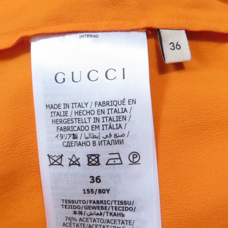 Gucci×the North FACE Gucci×the North Face 683878 Silk Blend Long Sleeve Shirt