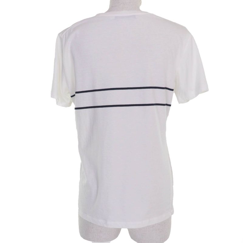 Christian DIOR 323t06a4414 100% Cotton Logo Embroidery Short Sleeve T-shirt