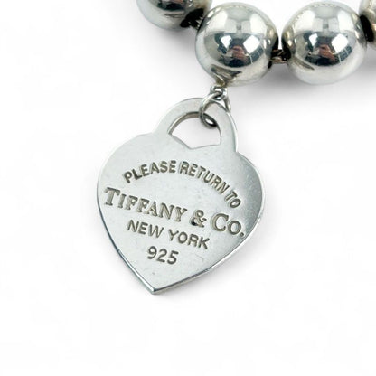 Tiffany & Co Tiffany & Co Hardware Sv925 Heart Tag Ball Chain Bracelet