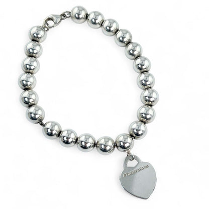 Tiffany & Co Tiffany & Co Hardware Sv925 Heart Tag Ball Chain Bracelet