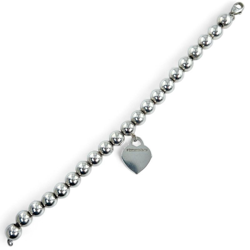 Tiffany & Co Tiffany & Co Hardware Sv925 Heart Tag Ball Chain Bracelet