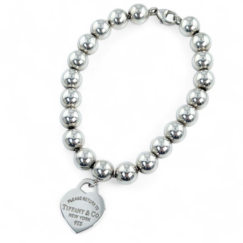 Tiffany & Co Tiffany & Co Hardware Sv925 Heart Tag Ball Chain Bracelet