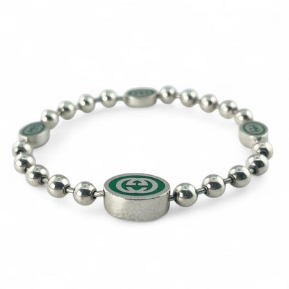 Gucci Interlocking G Ball Chain Bracelet Accessory Ag925 Silver
