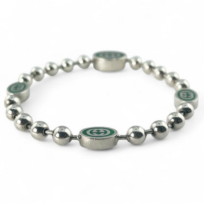 Gucci Interlocking G Ball Chain Bracelet Accessory Ag925 Silver