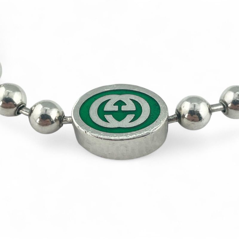 Gucci Interlocking G Ball Chain Bracelet Accessory Ag925 Silver