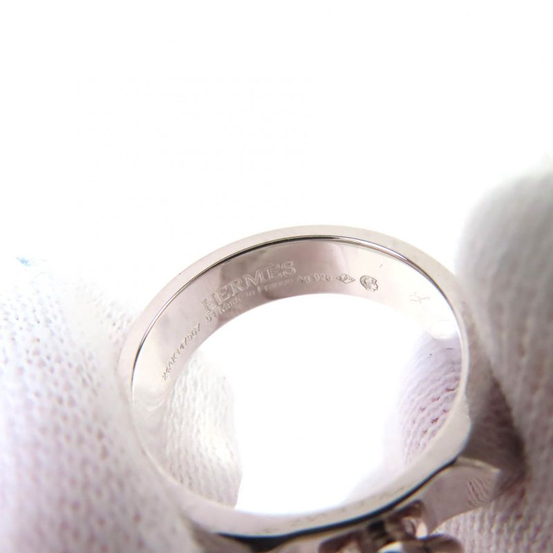 Hermes 2024 24ak147567 Collier De Chien PM Ag925 Ring Silver 51 Size Approx 11