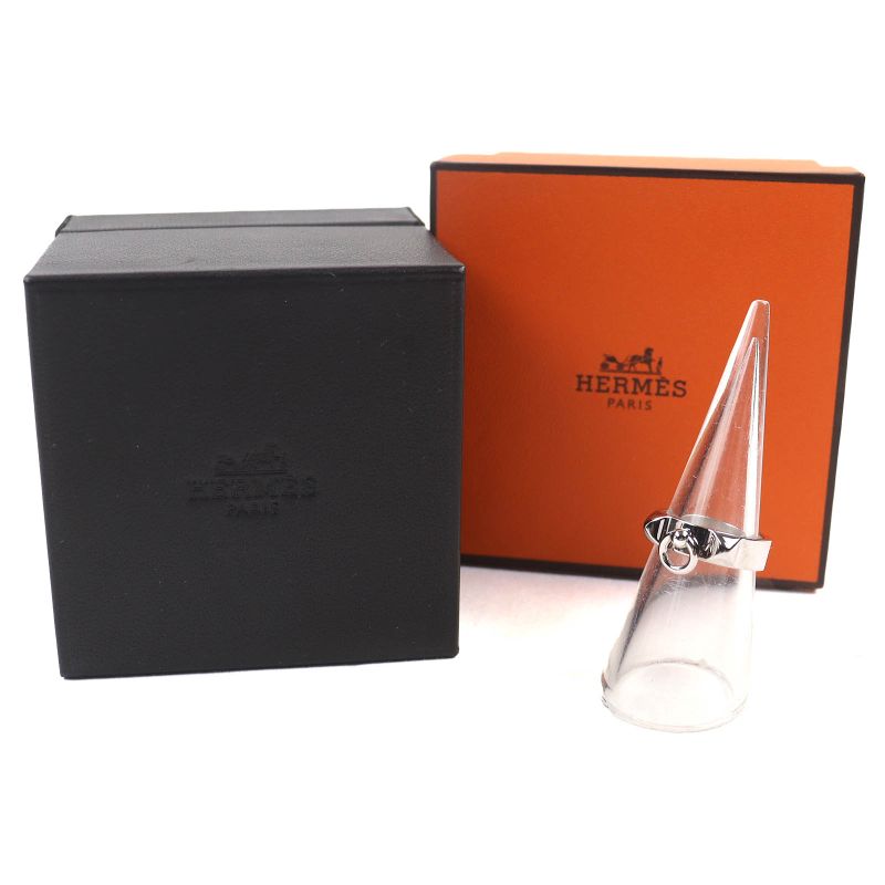 Hermes 2024 24ak147567 Collier De Chien PM Ag925 Ring Silver 51 Size Approx 11