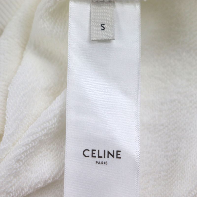 Celine 2y753670q 100% Cotton Eddy Period Gradient Logo Loose Hoodie Pullover