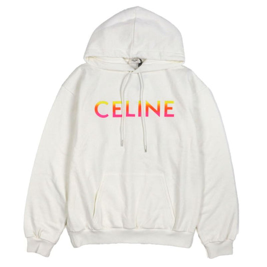 Celine 2y753670q 100% Cotton Eddy Period Gradient Logo Loose Hoodie Pullover