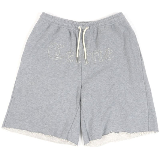 Celine 21SS 2z149670q 100% Cotton Logo Studded Sweat Shorts Grey S Made In